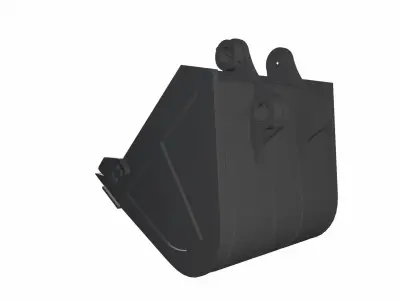 Loader Bucket Low-poly 3D model
