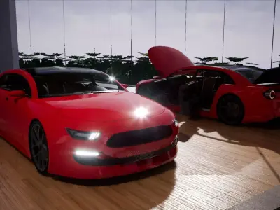 Generic Mid Size 4 Door Sedan Low-poly 3D model