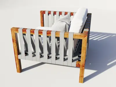 OutdoorRodhilanchairmistral 3D model