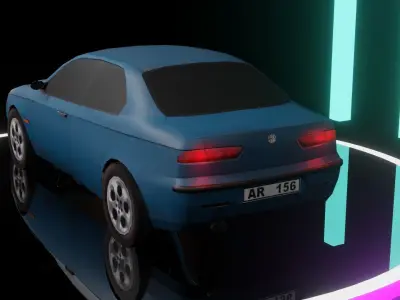 Alfa Romeo 156 Low-poly 3D model