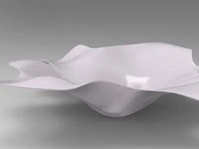 Sheet Vase Low-poly 3D model