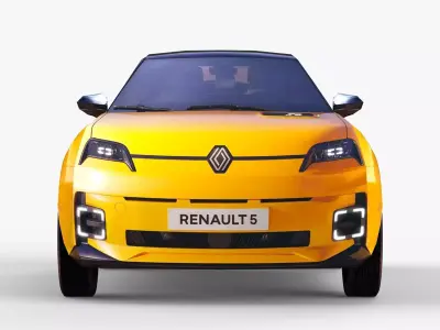 Renault 5 2025 New Low-poly 3D model
