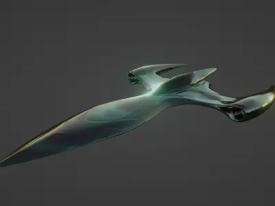 Sci fi aircraft Free 3D model