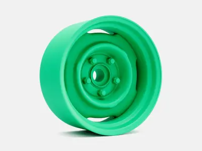 15x7 Mopar Steelie Wheel and Brake 3D print model