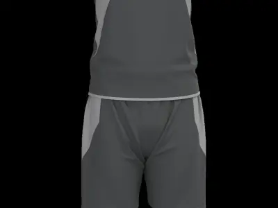 Male Sport Outfit Fitness Marvelous Designer 3D model