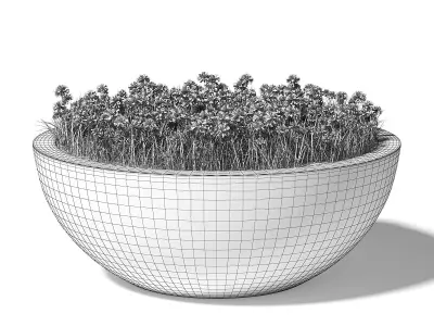 Concrete Planter 3D Model 3D model