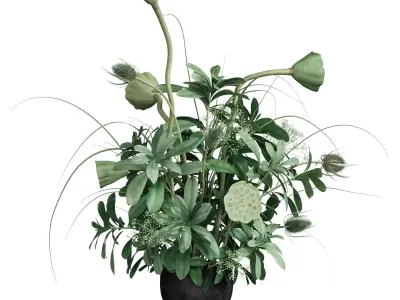 Flower In Vase 118 3D model