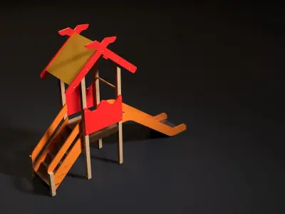 Childrens slide 3D model