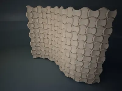 08 3DECOR PATTERN WALL Low-poly 3D model