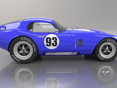 AC Cobra Daytona High Poly 3D model