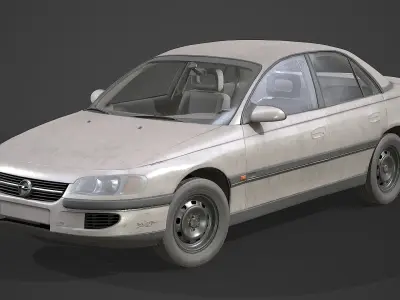 Opel - Omega B1 Low-poly 3D model