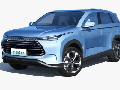 BYD Frigate 07 DM-i 2023 With interior 3D model