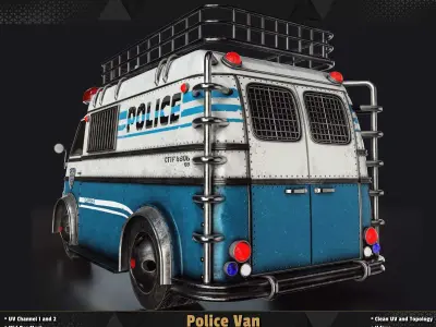 Police Van  3D model