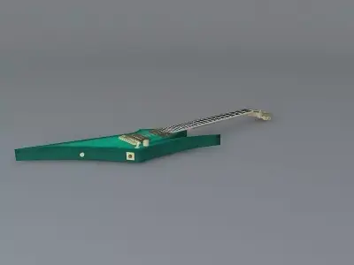 Aurora concept guitar Free 3D model