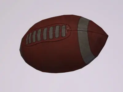 American FootBall Ball Low-poly 3D model buy