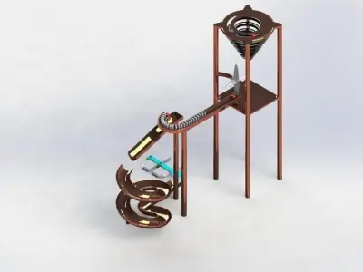  Virtual Rube Goldberg Free 3D model