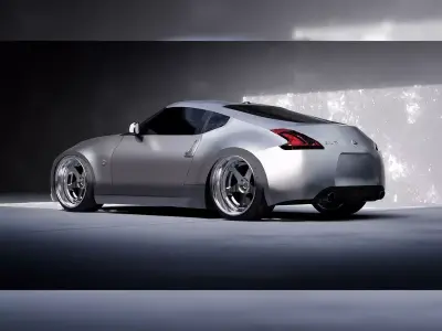 Nissan 370z Low-poly 3D model
