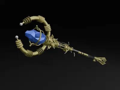 Staff of Lightning 3D print model