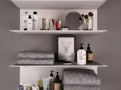 Cosmetic Set 01 3D model