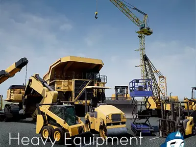 Heavy Equipment Pack Low-poly 3D model