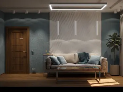 Modern living room 3D model