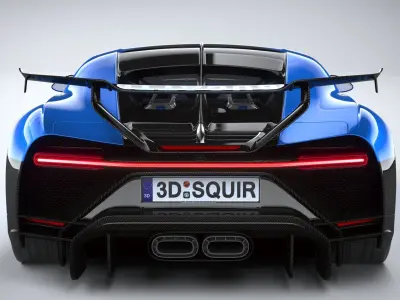 Bugatti Chiron Pur Sport 2021 3D model