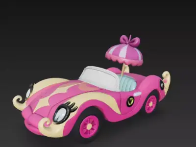 Wacky Races - Compact Pussycat 3D print model