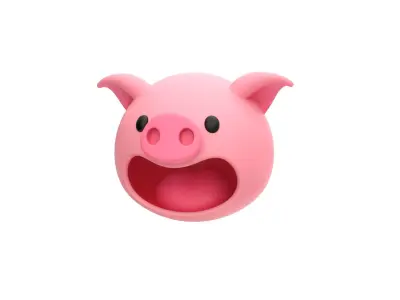 Pig Head 3D model purchase