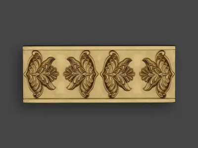 5 Borders Ornamental Pack 6 3D model