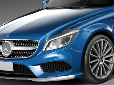 Mercedes-Benz CLS Shooting Brake 2015 3D model