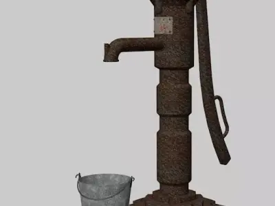 Old Pump Free 3D model