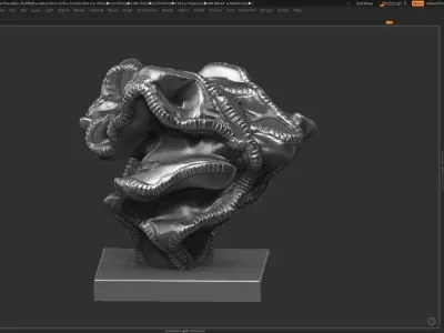 Modern Abstract Decorative sculpture 3d print model 3D print model 4