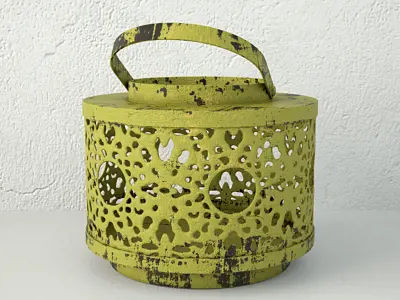 Tin Lantern Set 3D model