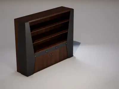 Shelf 02 Low-poly 3D model