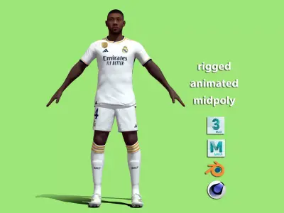 T-Pose David Alaba Real Madrid 23-24 3D model