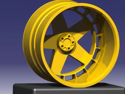 Fifteen52 Turbomac Rim V1 Low-poly 3D model