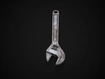 Wrench Low-poly 3D model