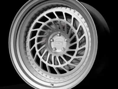 3-19 FR - 3 Piece Wheels - Game Ready Low-poly 3D model