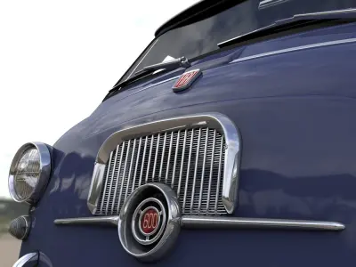 FIAT 600 MULTIPLA CORIASCO PICKUP 1956 3D model