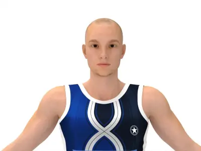 Athlete Runner 3D model