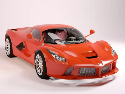 Premium Laferrari interior and exterior  3D model