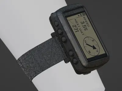 Garmin Foretrex 601 Low-poly 3D model