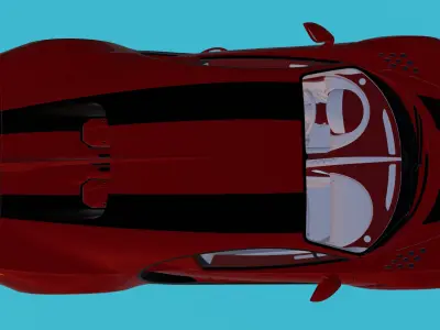 buggati chiron 3D model