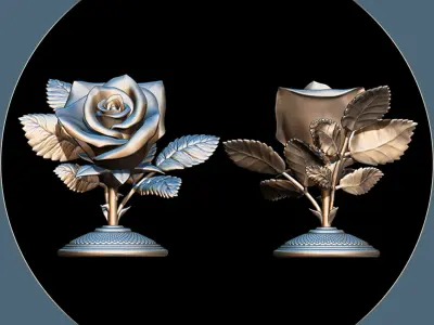ROSE flower for 3D printer 3D print model