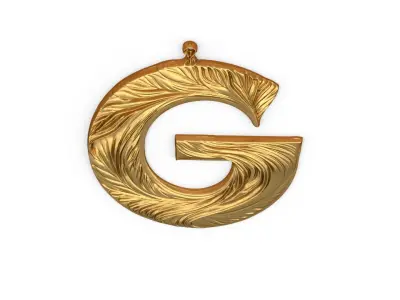Alphabet Letter G Pendant 3D print model