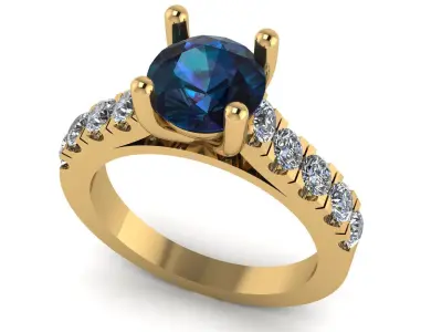 MEN DIAMOND RING  3D model
