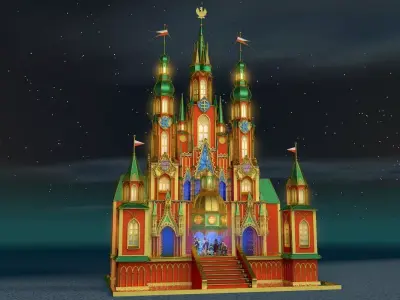 Christmas crib 3D model