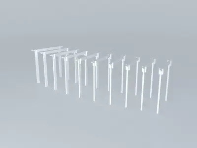 way 2 set of poles Free 3D model
