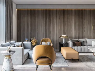 Living Room 3D model 32