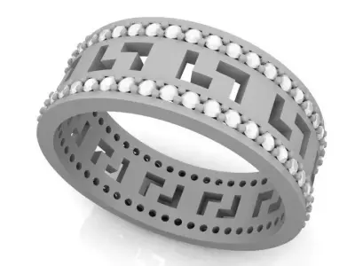 Greek ring 24-64 Free 3D print model